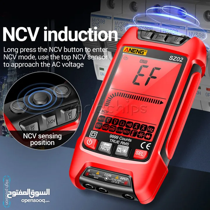 Digital Multimeter Voltmeter Resistance  Capacitance Temp Transistor Tester Meter