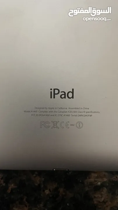 جهاز iPad 4 (الجيل الرابع) بسعة 16GB ويدعم    بحاجة لتغير شاشة فقط Wi-Fi + Cellular