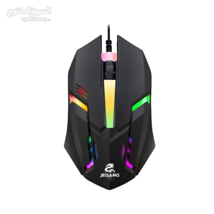 ماوس جيمنج سلكي أر جي بي ملون JM-318 RGB WIRED GAMING MOUSE