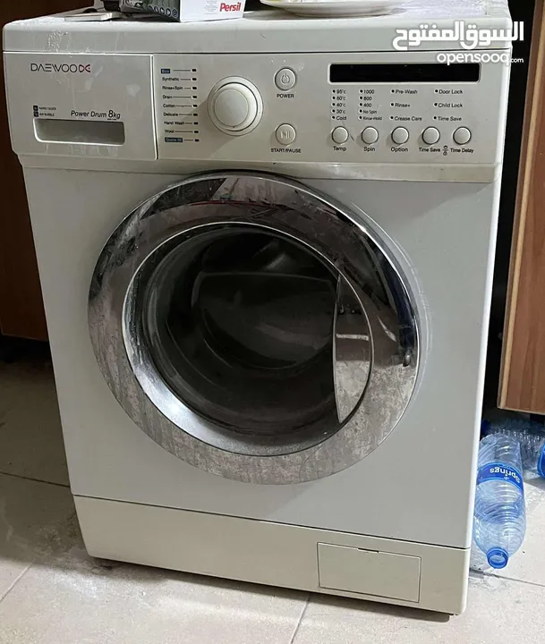 غسالهDaewoo أمامية (Front Load)، بحاله ممتازه لا يوجد بها اي اعطال او مشاكل