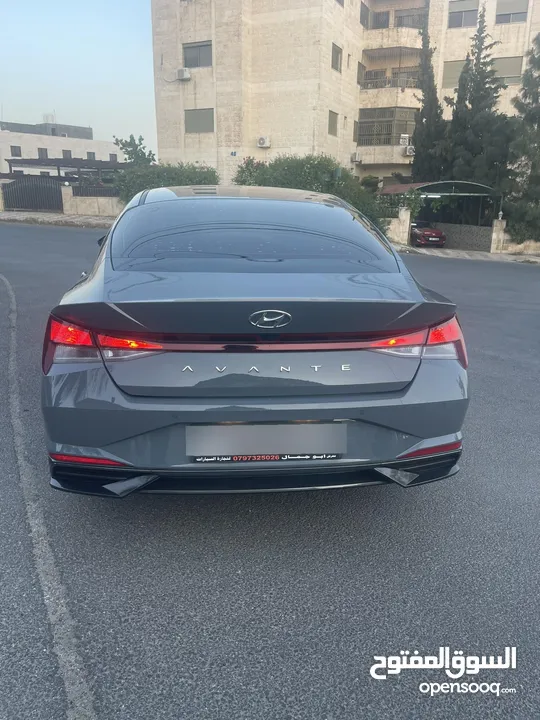 هيونداي افانتي 2021 جمرك جديد فحص كامل 7 جيد  وارد كوريا لم تستخدم في الاردن بحالة الوكالة