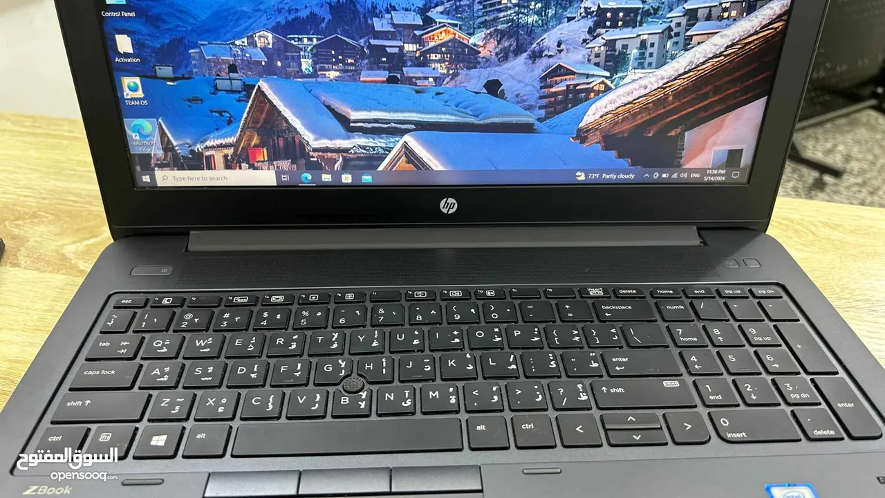 لابتوب HP ZBOOK G3، كور i7 جيل سادس HQ، كارت شاشة خارجي، للإلعاب والتصاميم والبرامج الهندسية