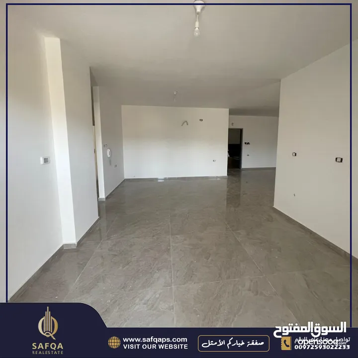 شقة مميزة جدا واسعة وشرحة وجديدة بإطلالة خلابة مفتوحة لا يمكن التسكير عليها أبدا للبيع في الطير