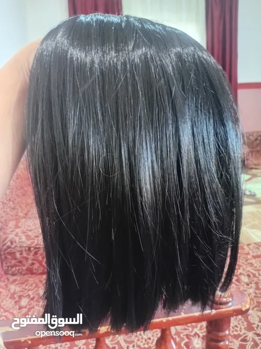 باروكة شعر لون اسود