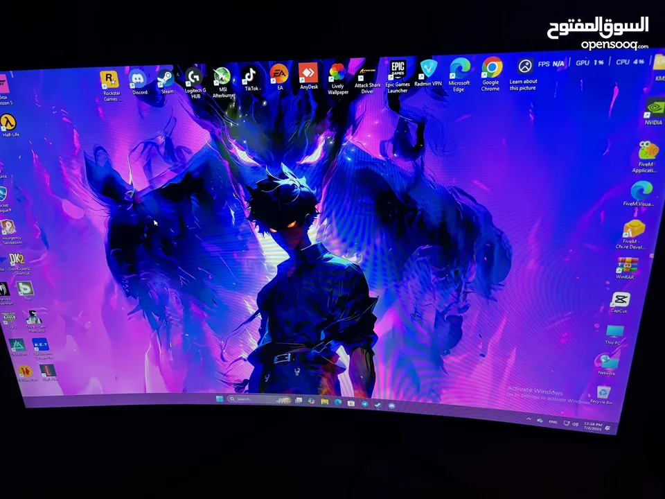 معالج i5 12 كرت شاشة rtx3060 Ram 32 مساحة 1.512  مع شاشة solid لف  مع ماوس اتارك شارك الغني عن تعريف