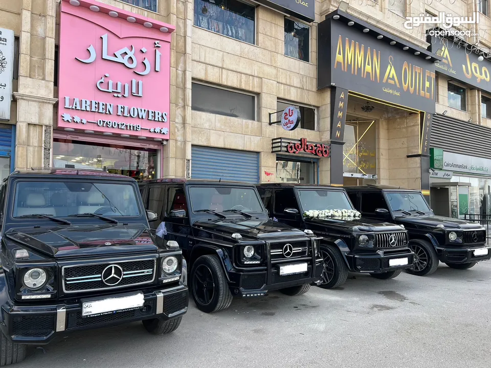 مرسيدس جي كلاس لون أسود 2024 نمرة اردنية  بأقل سعر في المملكة الاردنية الهاشمية  متوفر جميع الأنواع
