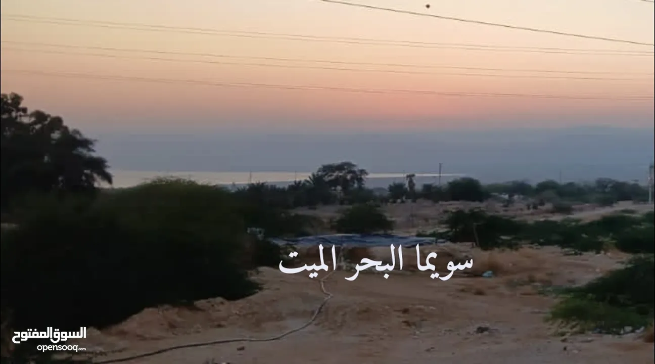 ارض للبيع في سويما اطلالة البحر الميت تصلح لمشروع شاليهات بسعر مغري