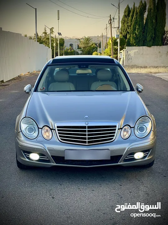 مرسيدس e200 موديل 2008 فحص كامل فل كامل اعلا المواصفات مميزة جدا بنظافتها
