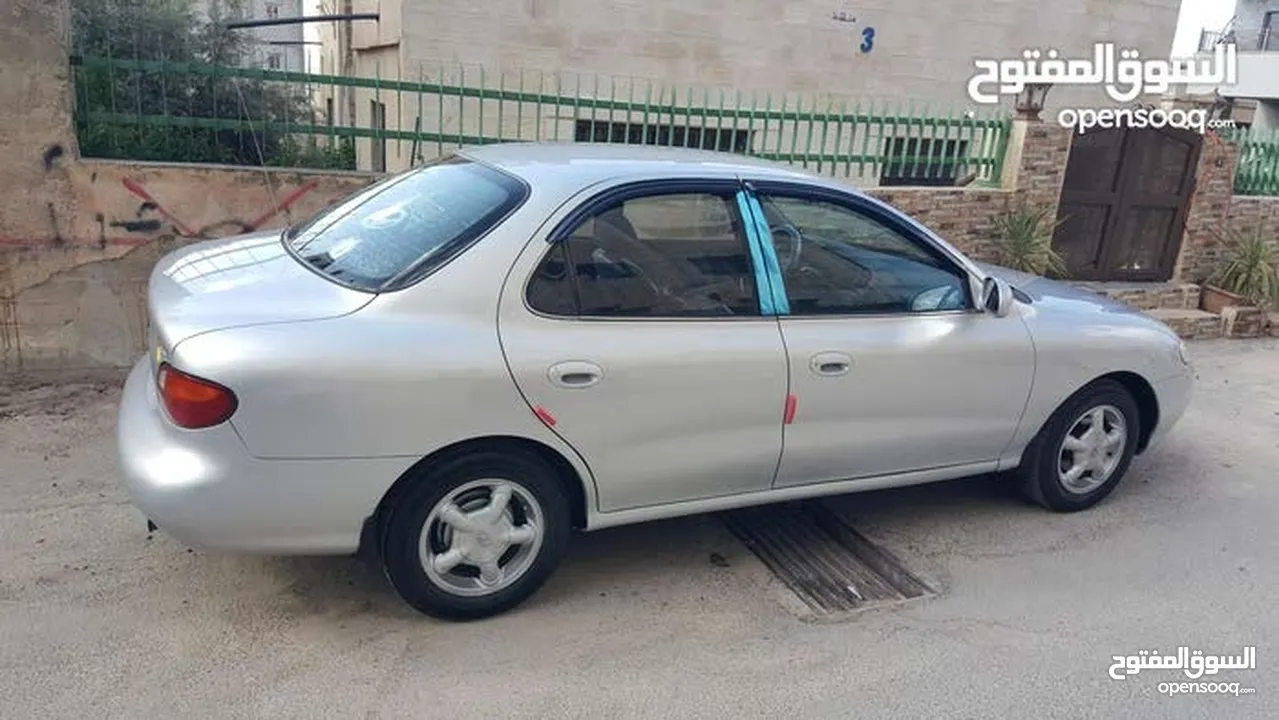 هونداي افانتي لون سلفر 97 فحص اربعه جيد أمامي جيد قصعات وخلفي جيدات