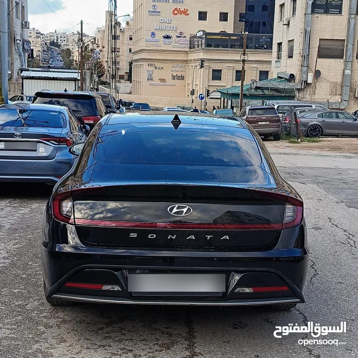 هيونداي سوناتا 2022 لون اسود ملوكي فحص كامل جمرك حديث كاش واقساط وارد كوري