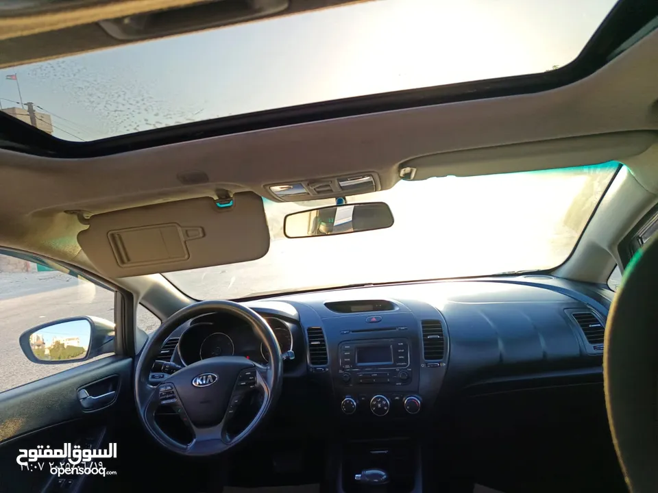 كيا سراتو موديل 2016 لون فيراني فحص كامل ترخيص سنة كاملة وتأمين ضد الغير
