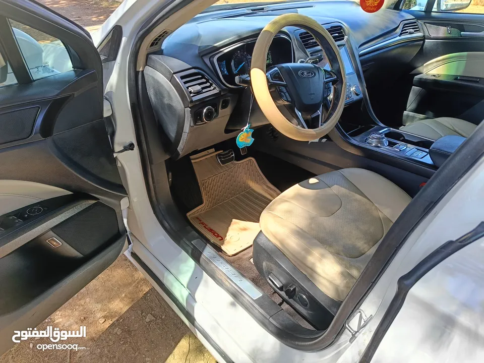 فورد فيوجن تيتانيوم 2018 Ford Fusion Titanium white  اعلى مواصفات نظيفه جدا استخدام شخصي ماشيه 96000