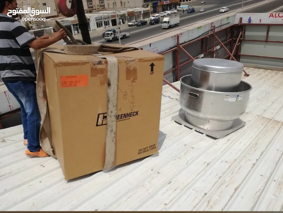 Stainless steel commercial kitchen equipment & exhaust Duct