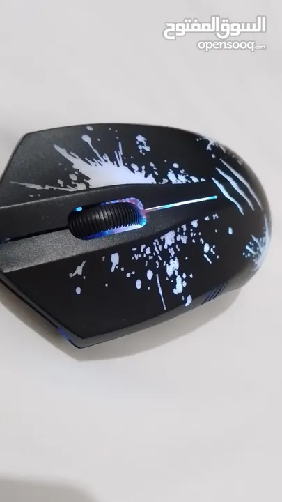 ماوس ألعاب Jedel بإضاءة RGB ملونة وجذابة، مستعمل بحالة ممتازة ويعمل بكفاءة عالية، مناسب للجيمينغ