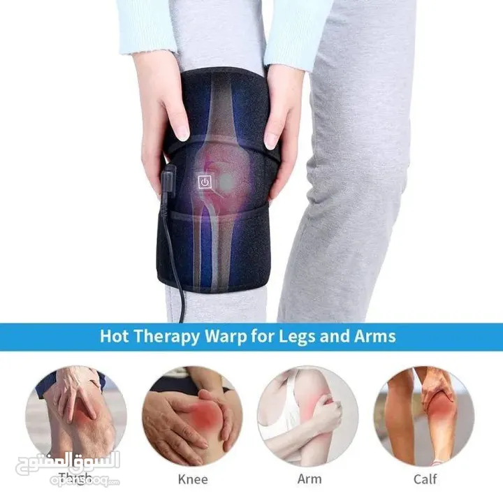 مشد التدفئة العفوية العلاجية ذاتية التسخين للركبة بالأشعة تحت الحمراء وسادة الركبة المسخنة