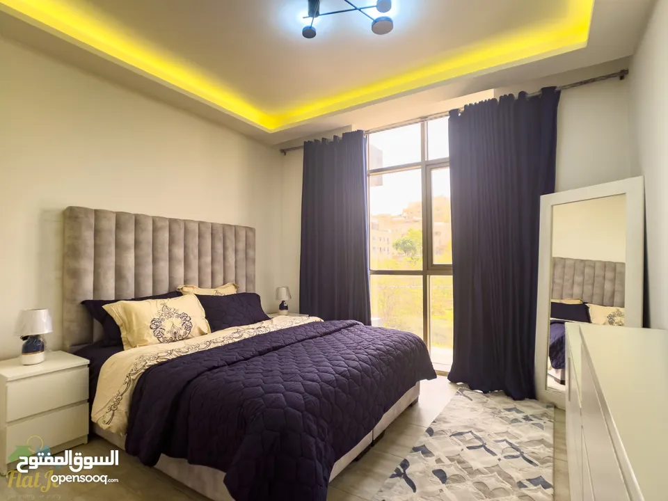 Brand New Furnished two bedroom apartment in Abdoun with Balcony شقة مفروشة غرفتين في عبدون جديدة