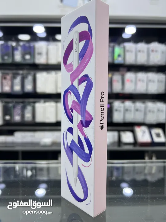 Apple Pencil Pro ( 2024 ) قلم ابل برو الجديد كليا بتصميم عصري  توصيل مجاني داخل عمان لمناطق معينة