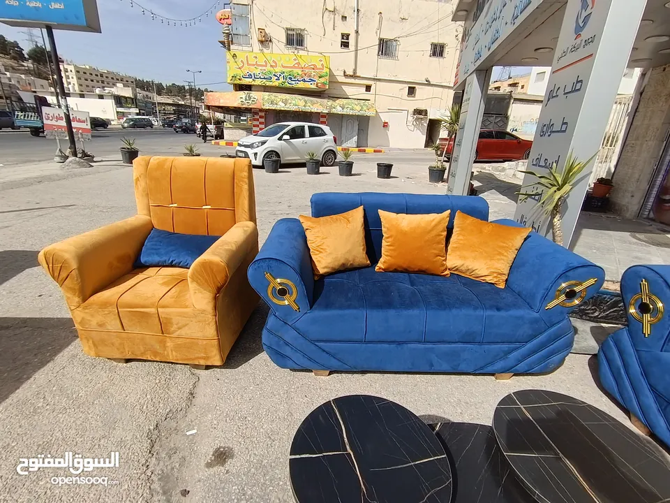 طقم كنب 7 مقاعد حرف B . هاد العرض لفترة محدودة جدا.. لحق حالك... واكسب العرض
