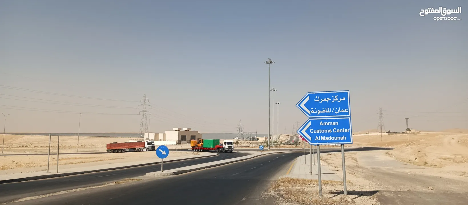 الماضونة.مقابل جمرك عمان الجديد ارض للبيع