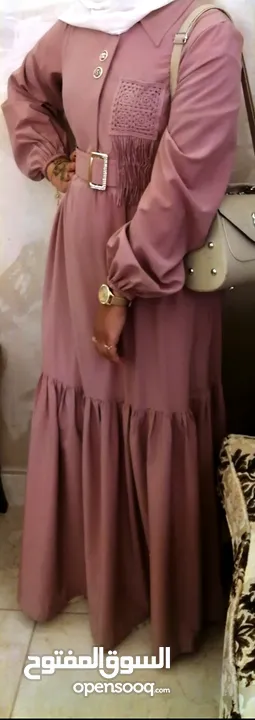 فستان للبيع لون ارزرق وفستان لون سومو