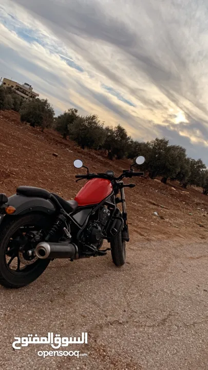 هوندا ريبل 500 cc  2019 ماشيه 23000 للبيع المستعجل بداعي السفر