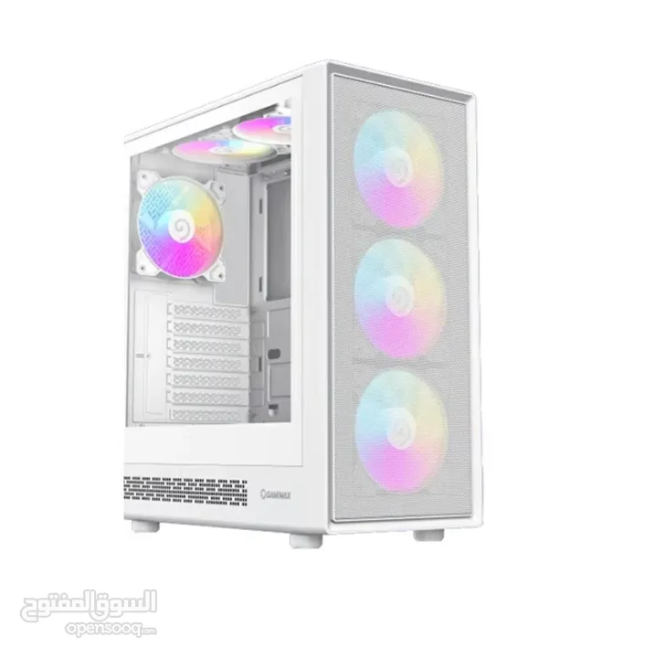 GameMax Storm 2 AW Gaming Case - 6 Fans ARGB White