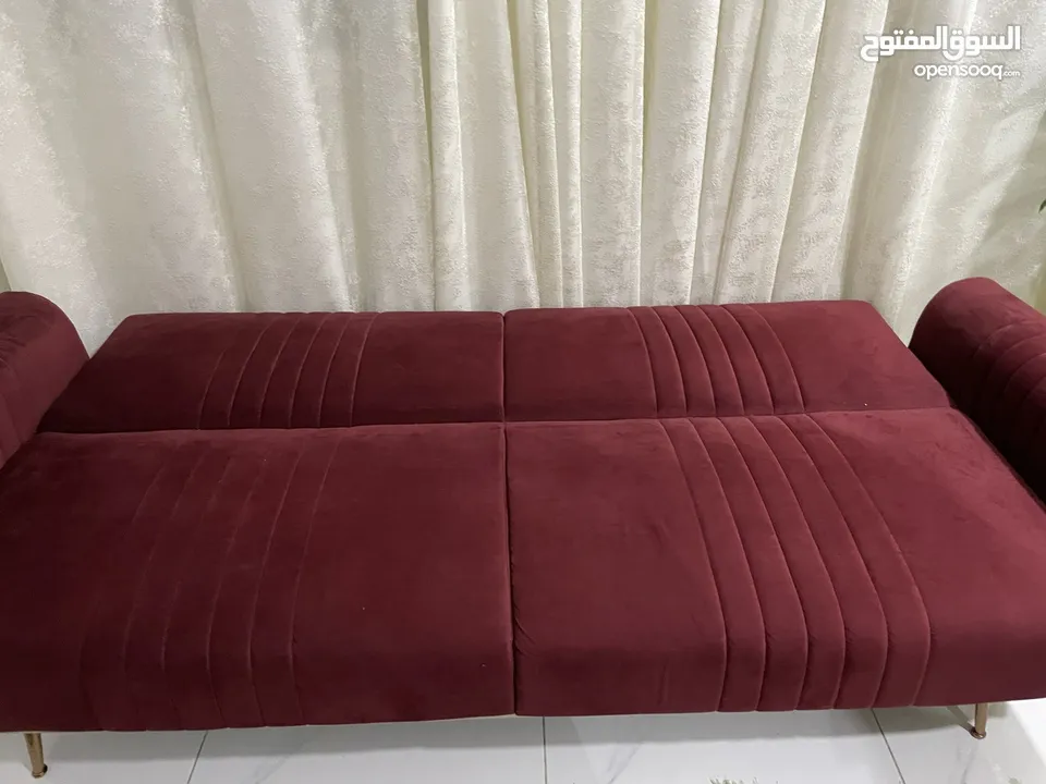3 seater sofa come bed with table