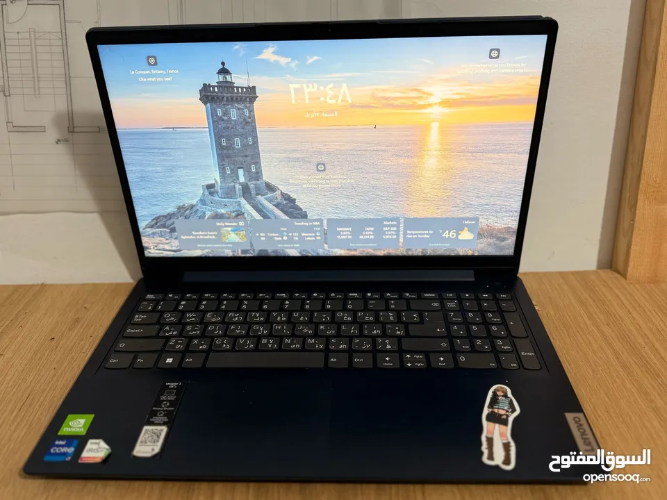 لابتوب لينوفو اداء ممتاز جدا وسعر منافس Lenovo i7 11th Gen  8GB RAM  SSD 512GB + MX450  Full HD