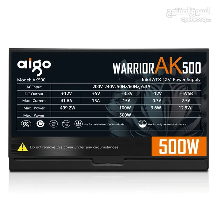 aigo ak500 power supply unit and an intel core i3-9100f processor for sale