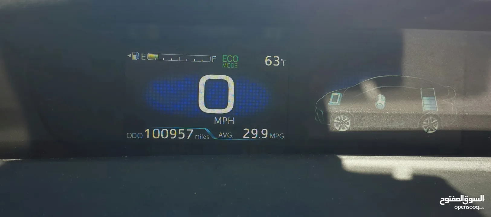 تويوتا بريوس 2022 XLE فحص كامل فل ما عدا الفتحة صنف بيرسونا TOYOTA PRIUS 2022 XLE FULLY LODED