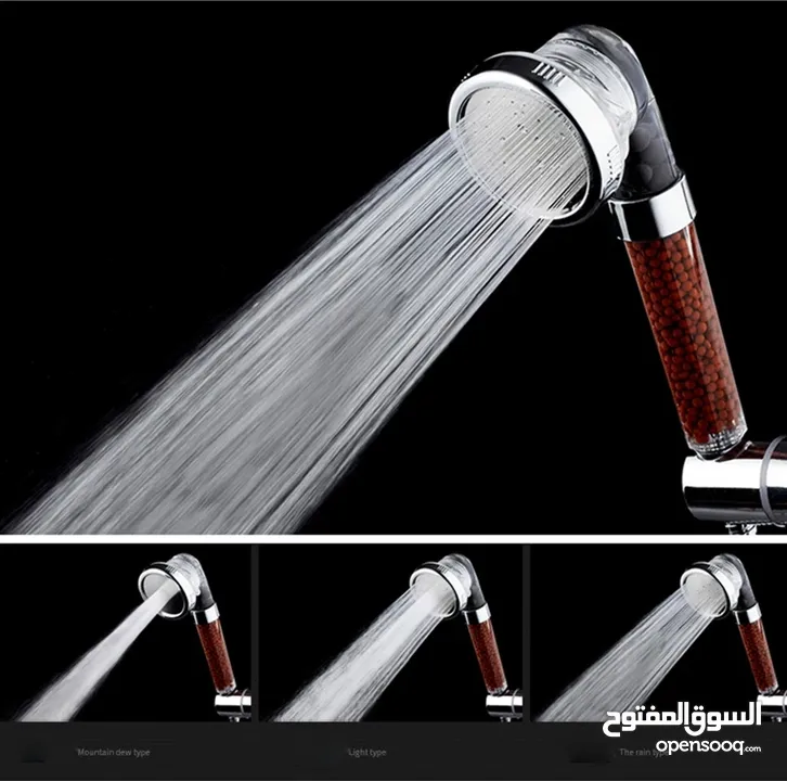 دش تقويه ضغط الماء مع حبيبات التورمالين 3 حركات الاصلي دوش حمام دش تورمالين تقوية ضغط ماء