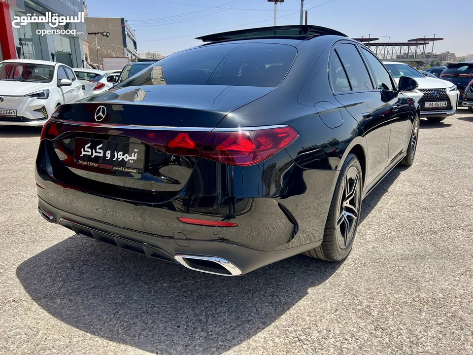 مرسيدس E200 AMG بانوراما كت اسود نايت 2024 الشكل الجديد وارد المانيا بحالة الزيرو مميزة