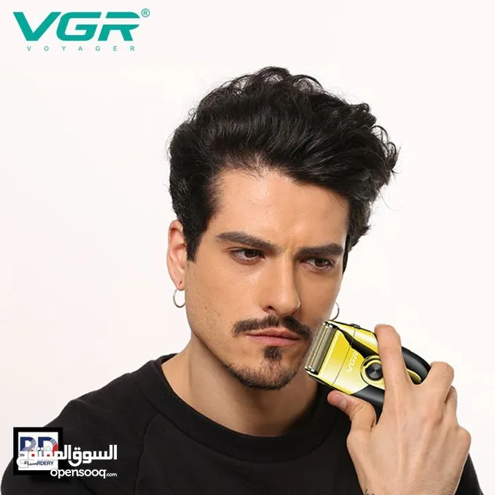 ماكينة حلاقه الذقن وتنعيمه على الشفره حلاقة شعر اللحيه شفره ماكينه VGR الحلاقه الذهبيه شحن ضد الماء