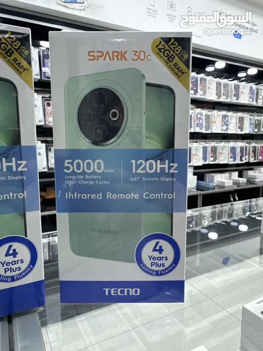 Tecno Spark 30c (128 GB / 6+6 RAM)  تكنو سبارك 2024 تكنو سبارك الجديد كليا لفترة محدودة بسعر حرق