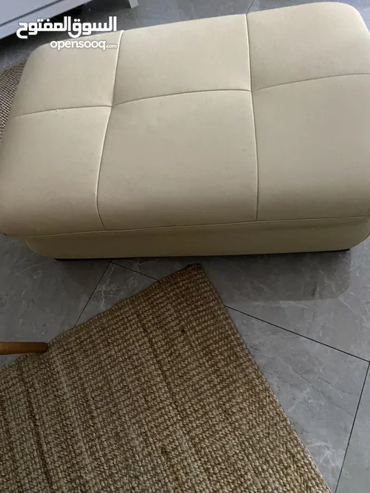 Leather Ottoman