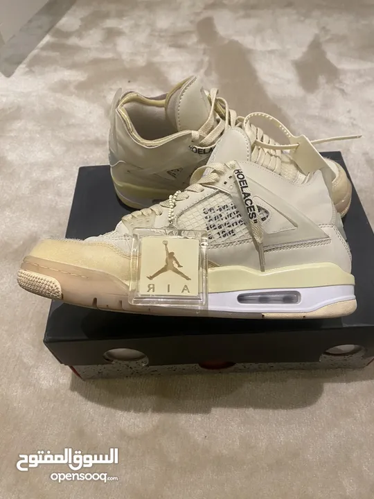 Jordan 4s off white brand new with box