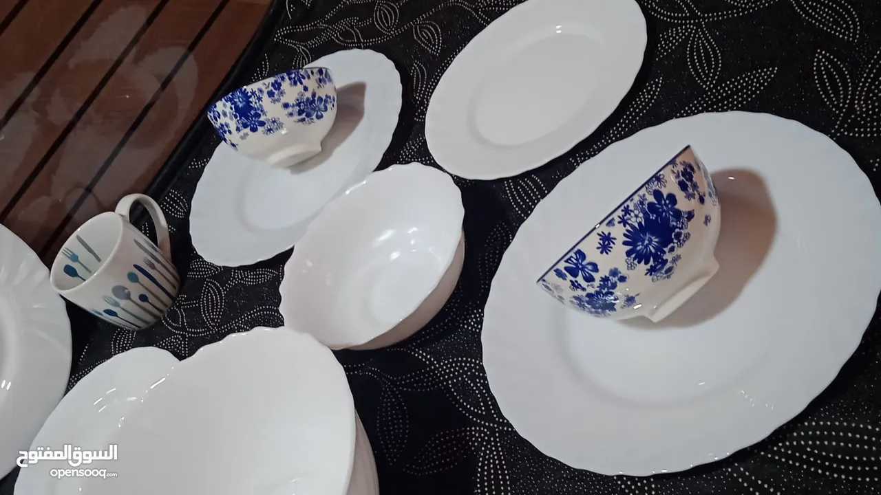 اطقم سفرة  ماركات عالمية فخمة وراقيه وكلهم #ماركات #بورسلان مختومة