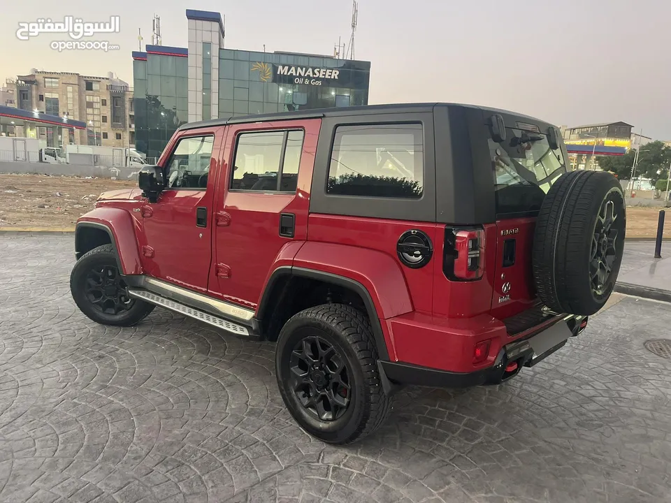 Baic bj40 plus champions لون احمر مميز اعلا صنف للباحثين عن التفرد