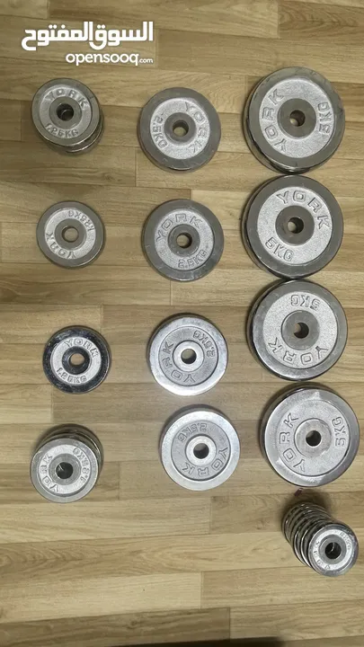 50 kg chrome barbell and dumbbell set