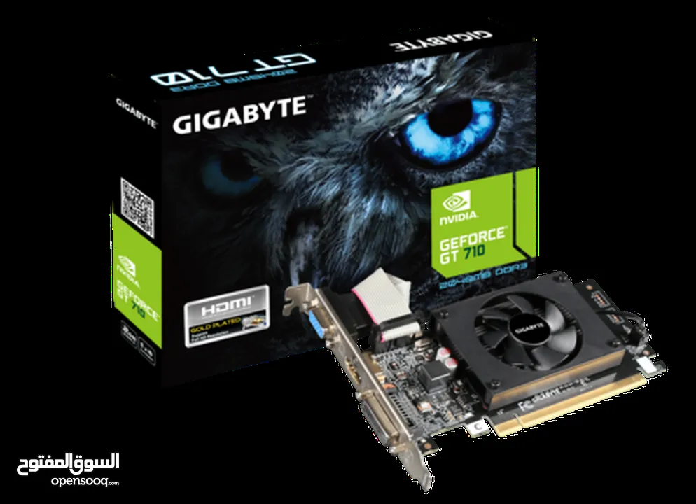 للبيع: كرت شاشة GIGABYTE GeForce GT 710 2GB GDDR3 - مثالي للأداء اليومي بسعر اقتصادي!