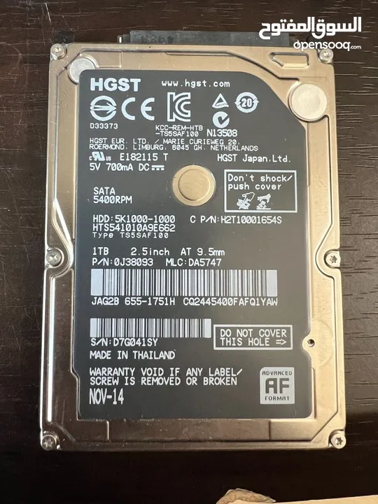 HGST APPLE BLACK 1tb تيرا شغال هاردسك