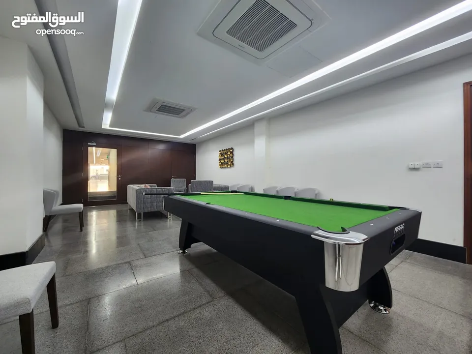 1 BR Pool View Apartment in Qurum with Balcony, Pool and Gym