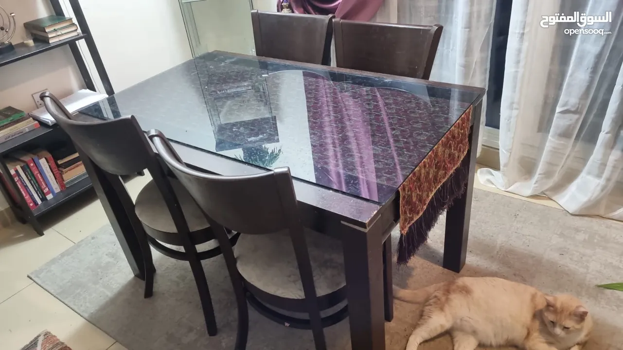 طاولة طعام 4 كراسى table with 4 chairs