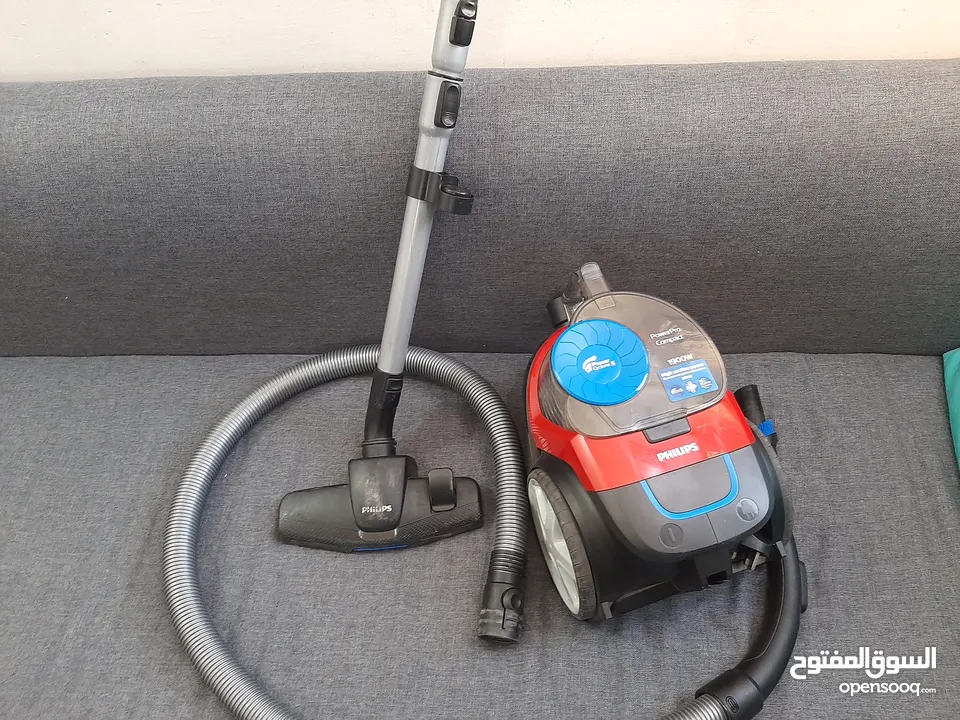 مكنسة كهربائية ماركة فيليبس 1900W شغاله 100% قوة شفط عاليه جدا Phillips vacuum cleaner 1900W working