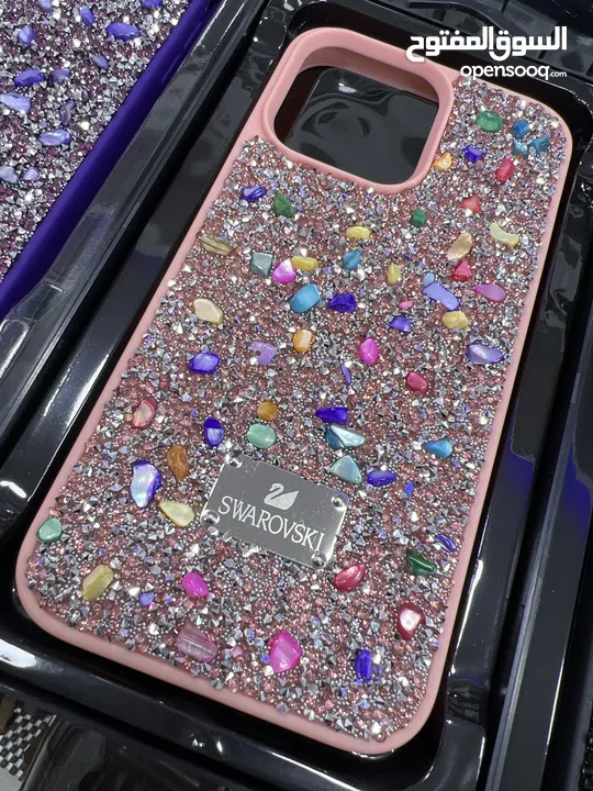 كفرات أيفون ستراس لاجهزة ايفون  كفرات ماركة SWAROVSKI