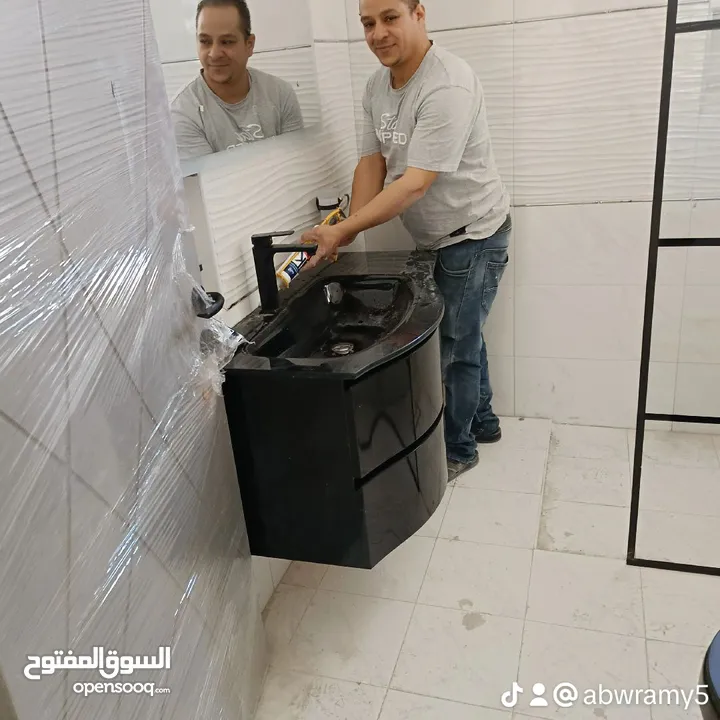 أبو رامي مقاول صحي تمديد حمامات مطابخ  تكسير كشف الخرير تركيب مراحيض مغاسل سخانات فلتر تسليك
