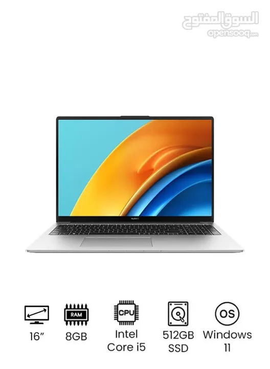 New Matebook D16 laptop For sale! 8GB Ram , 512GB SSD,Windows 11+gifts