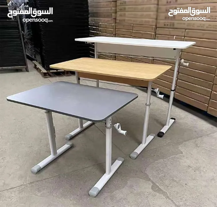 افخم الموديلات من طاولات اللابتوب بمواصفات مميزة إمكانية التحكم بالارتفاع/ قابلة للطي / احجام مختلفه