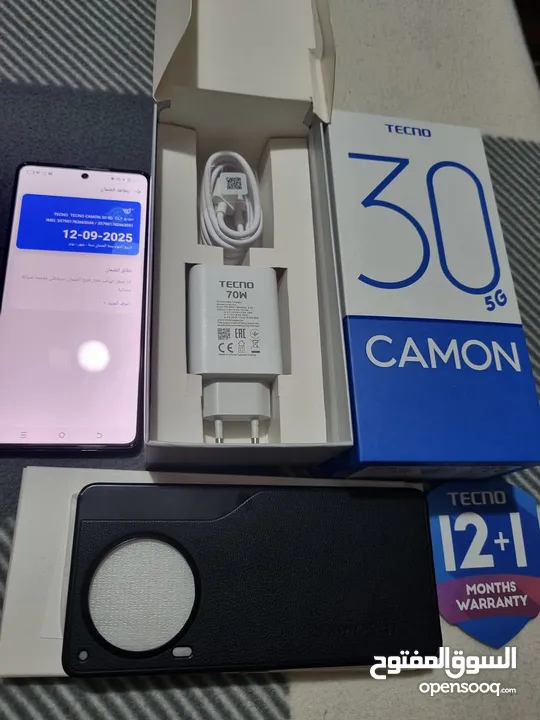 مع سماعه بلوتوث مستعمل ايام Kamon 30 5G رام 24 جيجا 512 مكفول أغراضة والكرتونه الأصلية متوفر توصيل