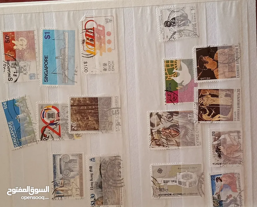 طوابع اصلية من كل بلدان العالم للبيع المستعجل الطابع ب دينار